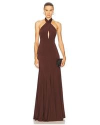 Alice + Olivia - Evelina Halter Maxi Dress - Lyst