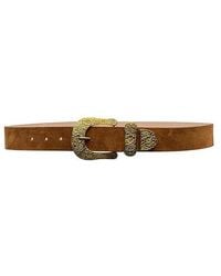 L'Agence - 'Agence Otera Wide Leather Belt - Lyst