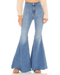 Free People X We The Free Flare Float On Pant - Blue