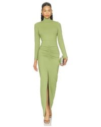 Susana Monaco - Mock Long Sleeve Slit Front Dress - Lyst