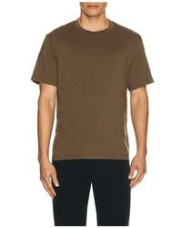 FRAME - Short Sleeve Light Cotton Tee - Lyst
