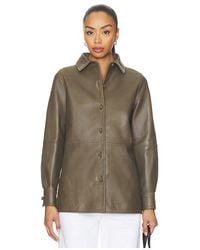 Rohe - Leather Pankou Closure Overshirt - Lyst