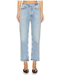 Agolde - Recorte De Cintura Ajustada 90S Pinch Waist En Color Denim Claro Talla (También En 24, 25, 26, 27, 28, 29, 30, 31, 32, 33, 34) - Lyst