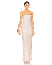 Bronx and Banco - Dahlia Strapless Maxi Dress - Lyst
