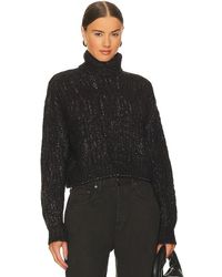 L'academie - Naiser Cable Cropped Turtleneck - Lyst