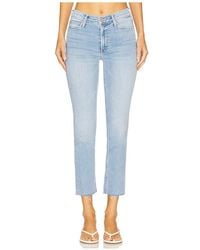 Mother - The Mid Rise Dazzler Ankle Fray Jeans - Lyst