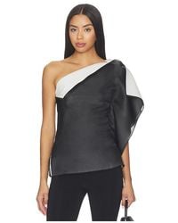 Rohe - Top De Doble Capa Sculptural En Color Negro Talla (También En 36, 38, 40) - Lyst