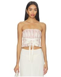 V. Chapman - Sadie Strapless Top - Lyst