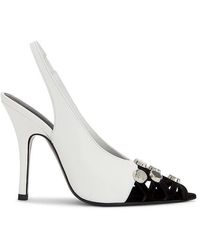 The Attico - Talón Descubierto Fiona En Color Negro Talla En - Lyst
