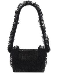 Self-Portrait - Tasche Mit Kristallsteinchen & Spitze - Lyst