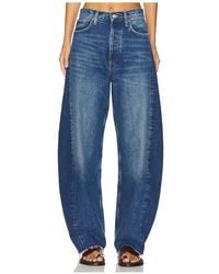 Agolde - Luna Pieced High Rise Curved Taper Jeans - Lyst