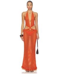 Jaded London - Kleid Crochet Bead Trim Maxi - Lyst