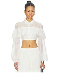 Aniye By - Carmen Crop Shirt - Lyst