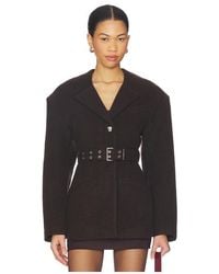 Ganni - Peacot Wool Fitted Jacket - Lyst