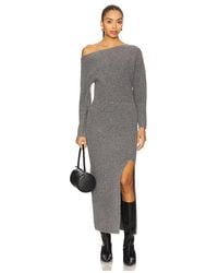 Line & Dot - Vestido Jersey Alta En Color Gris Talla (También En M) - Lyst