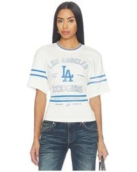 OFF SEASON - Femme Lace-Back Graphic Tee - Lyst