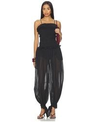 ANDAMANE - Noor Wide Pants Smocked Jumpsuit - Lyst