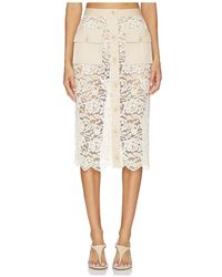 L'Agence - Shae Below Knee Skirt - Lyst