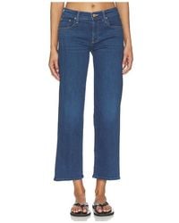 Mother - The Mid Rise Rambler Zip Flood Jeans - Lyst