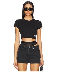 Alexander Wang - Hotfix Cropped Short Sleeve Crewneck Tee - Lyst