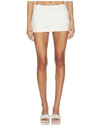 GUIZIO - Low Rise Embroidered Skirt - Lyst