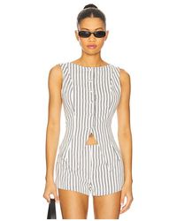 ALL THE WAYS - Alerie Button Front Top - Lyst