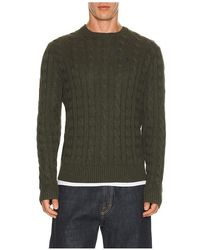 Polo Ralph Lauren - Cotton Cable Knit Crewneck Sweater - Lyst