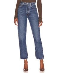 Agolde - Recto(A) 90S Pinch Waist En Color Denim-Dark Talla (También En 24, 25, 26, 27, 28, 29, 30, 31, 32, 33, 34) - Lyst