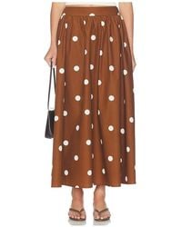 Susana Monaco - Polka Dot Poplin Midi Skirt - Lyst