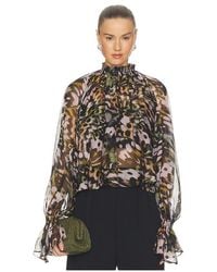 AMUR - Kellen Chiffon Top - Lyst