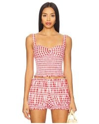 MAJORELLE - Roxy Top En Color Rojo Talla (También En S, Xl) - Lyst
