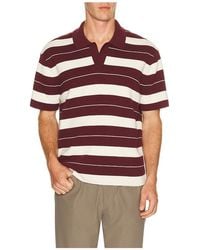 lululemon - Knit Stripe Short Sleeve Polo Shirt - Lyst