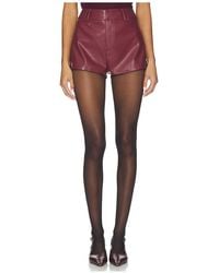 Lovers + Friends - Jordan Faux Leather Mini Short - Lyst