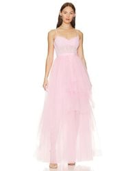 BCBGMAXAZRIA - Corset Tiered Gown - Lyst