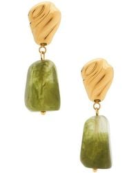 petit moments - Jade Drop Earrings - Lyst