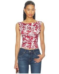 Miaou - Lani Top En Color Rojo Talla (También En Xxs, Xs, S, M, Xl) - Lyst