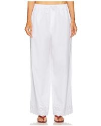 Helsa - The Summer Pant With Vintage Swiss Embroidery - Lyst