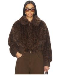 bubish - Hailey Faux Fur Bomber - Lyst