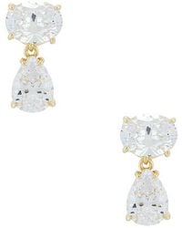 Shashi - Oval Pear Drop Earring - Lyst