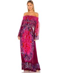 Camilla Long Tiered Ruffle Dress - Mehrfarbig