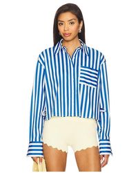 Simon Miller - Ayre Cropped Poplin Top - Lyst