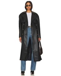 Blank NYC - Faux Leather Trench Coat - Lyst