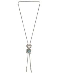 Lele Sadoughi - Ruffle Heart Bolo Necklace - Lyst