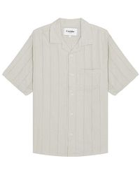 Corridor NYC - Striped Seersucker Short Sleeve Shirt - Lyst