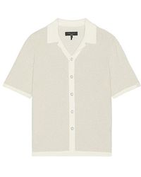 Rag & Bone - Zig-Zag Avery Short Sleeve Shirt - Lyst