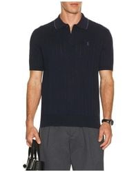 Polo Ralph Lauren - Short Sleeve Cotton Rib Stitch Polo Sweater With Johnny Collar - Lyst