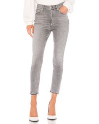 Agolde Nico High Rise Slim. Size 32. - Grau