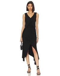 Krisa - High Low Ruched Dress - Lyst