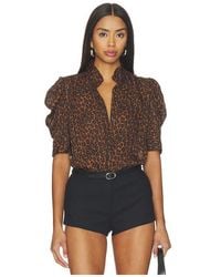 FRAME - The Gillian Top - Lyst