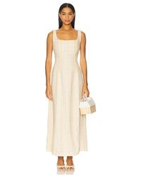 Faithfull the Brand - Vestido Midi Lenise En Color Ivory Talla (También En M, S, Xs) - Lyst